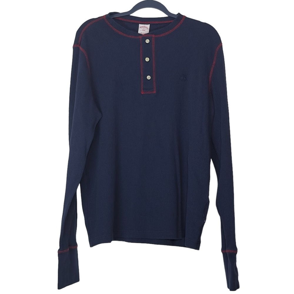 Brooks Brothers 1818 Blue Long Sleeve Button Up T shirt Men’s L